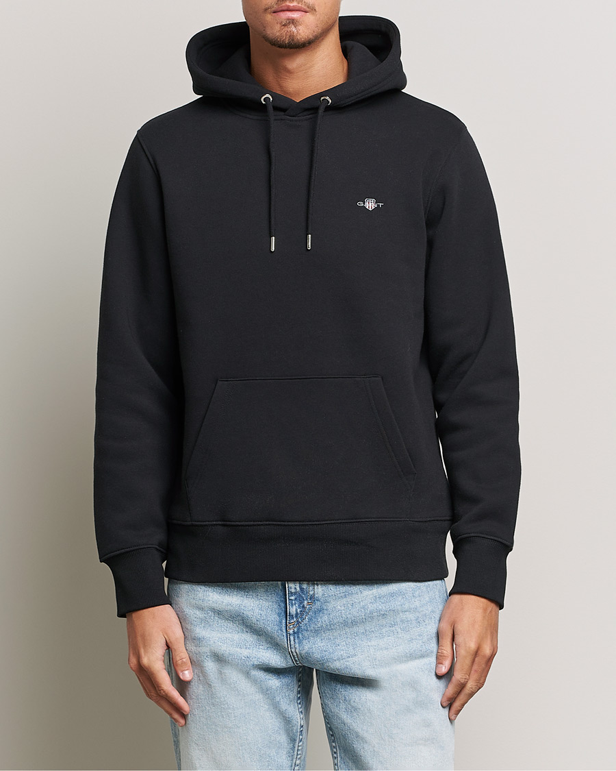 Herren | Kapuzenpullover | GANT | Original Shield Logo Hoodie Black