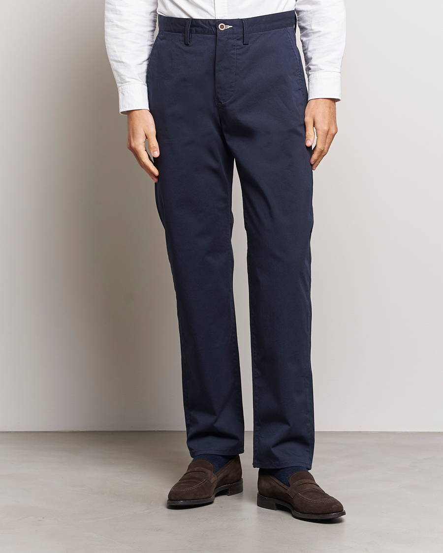 Herren | Preppy Authentic | GANT | Regular Fit Twill Chino Marine