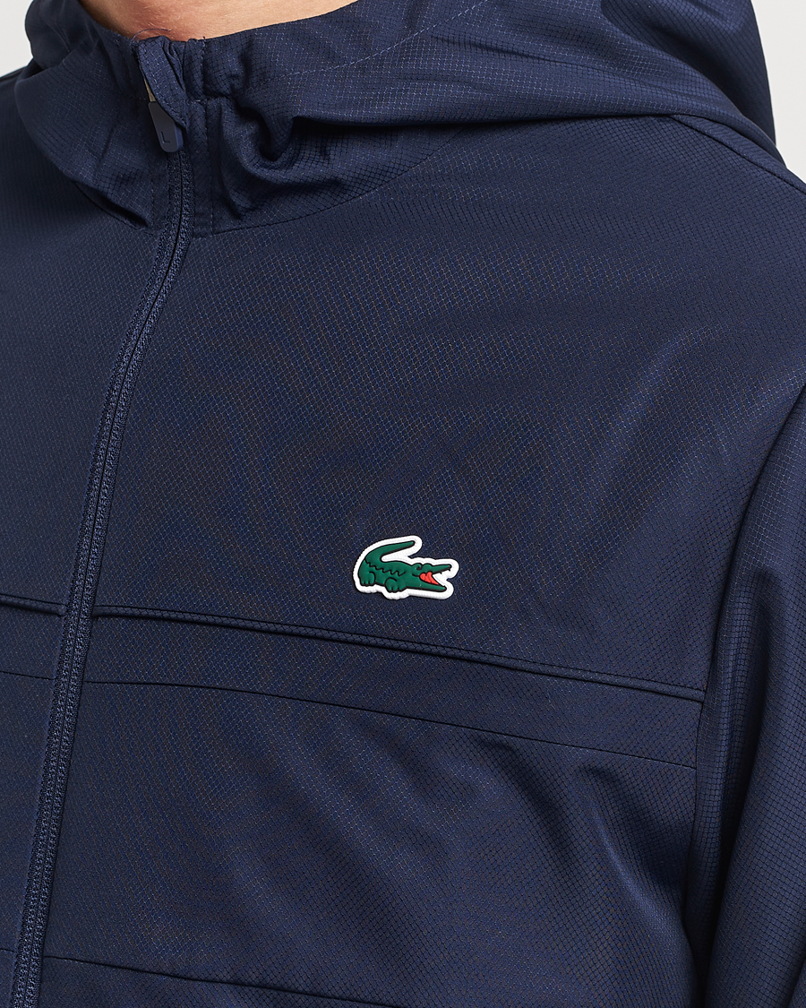 Lacoste sport zip hot sale up sweatshirt navy