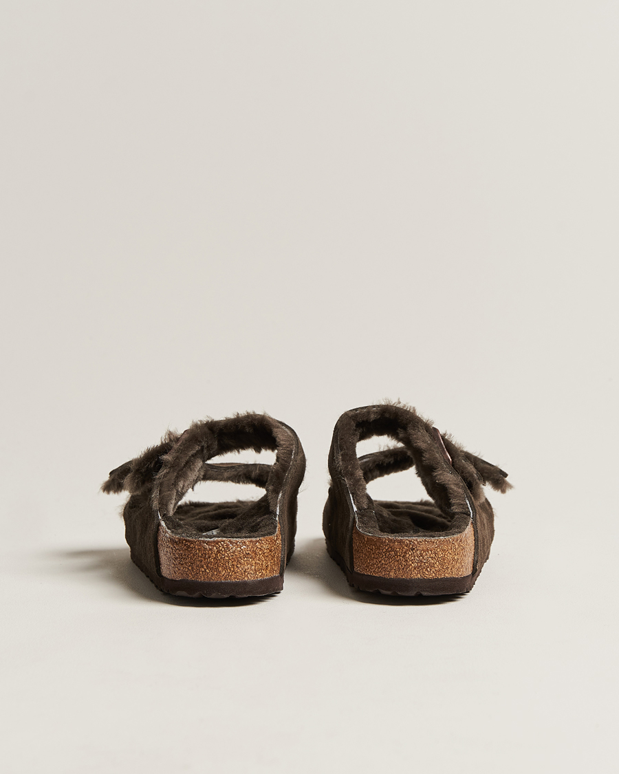 BIRKENSTOCK Arizona Classic Footbed Shearling Mocha Suede