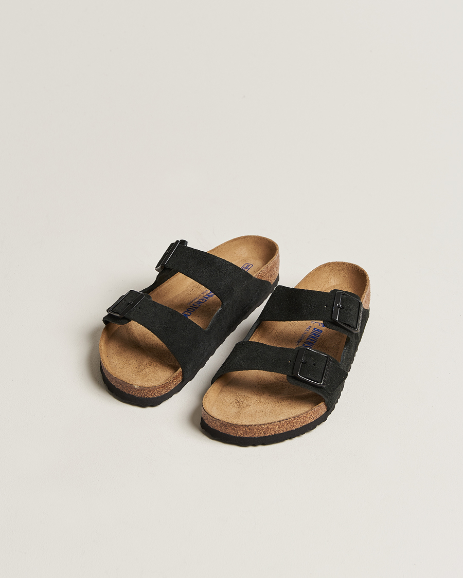 BIRKENSTOCK Arizona Soft Footbed Black Suede