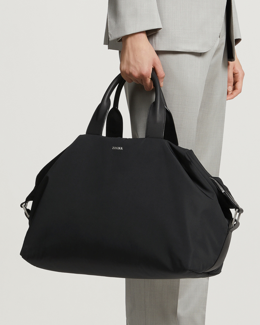 Zegna Luxury Nylon Holdall Black