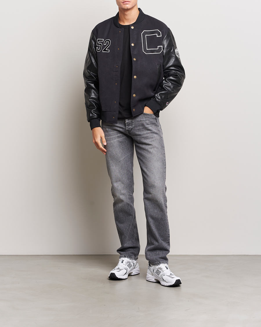 Champion Archive Varsity Bomber Jacket Black Beauty bei Care of Carl