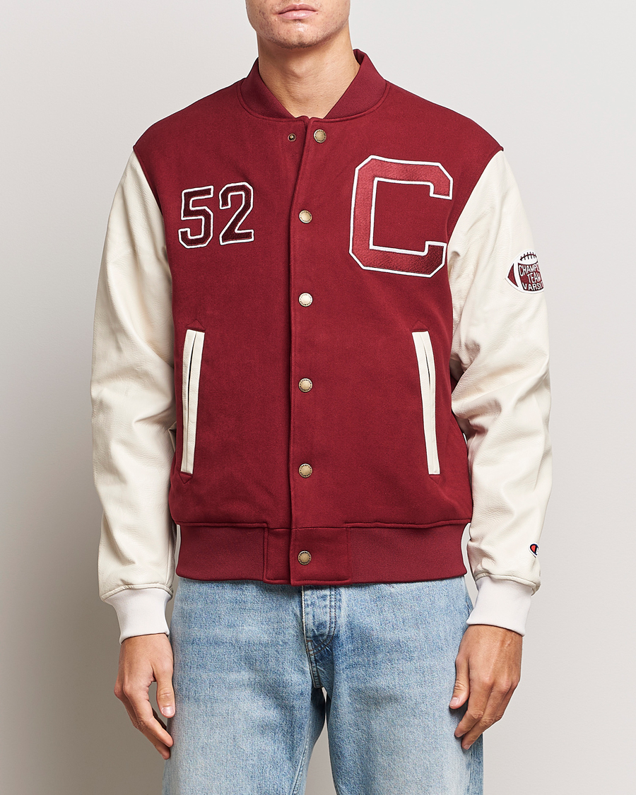 Champion Archive Varsity Bomber Jacket Cabernet