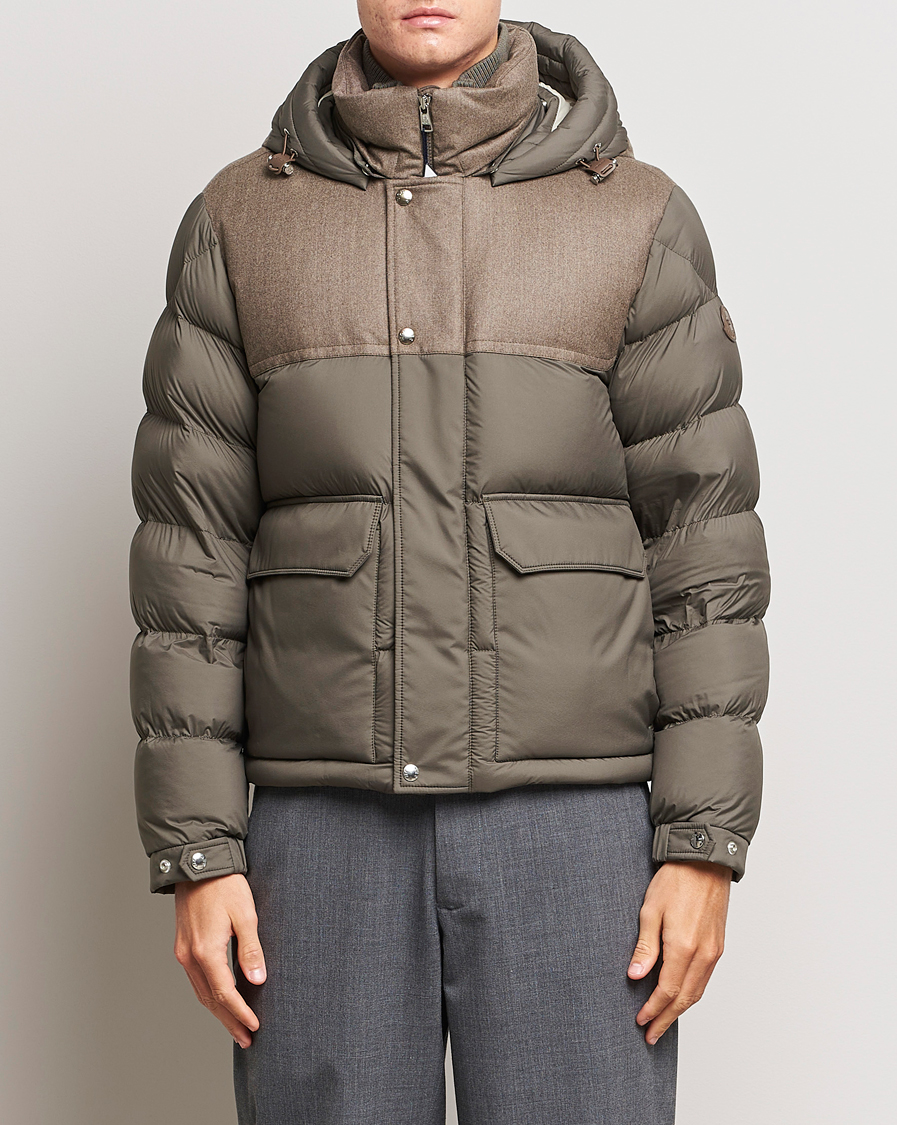 Herren | Daunenjacken | Moncler | Mussala Short Down Parka Taupe