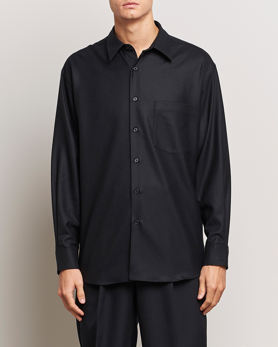 Auralee Super Light Wool Shirt Black bei Care of Carl