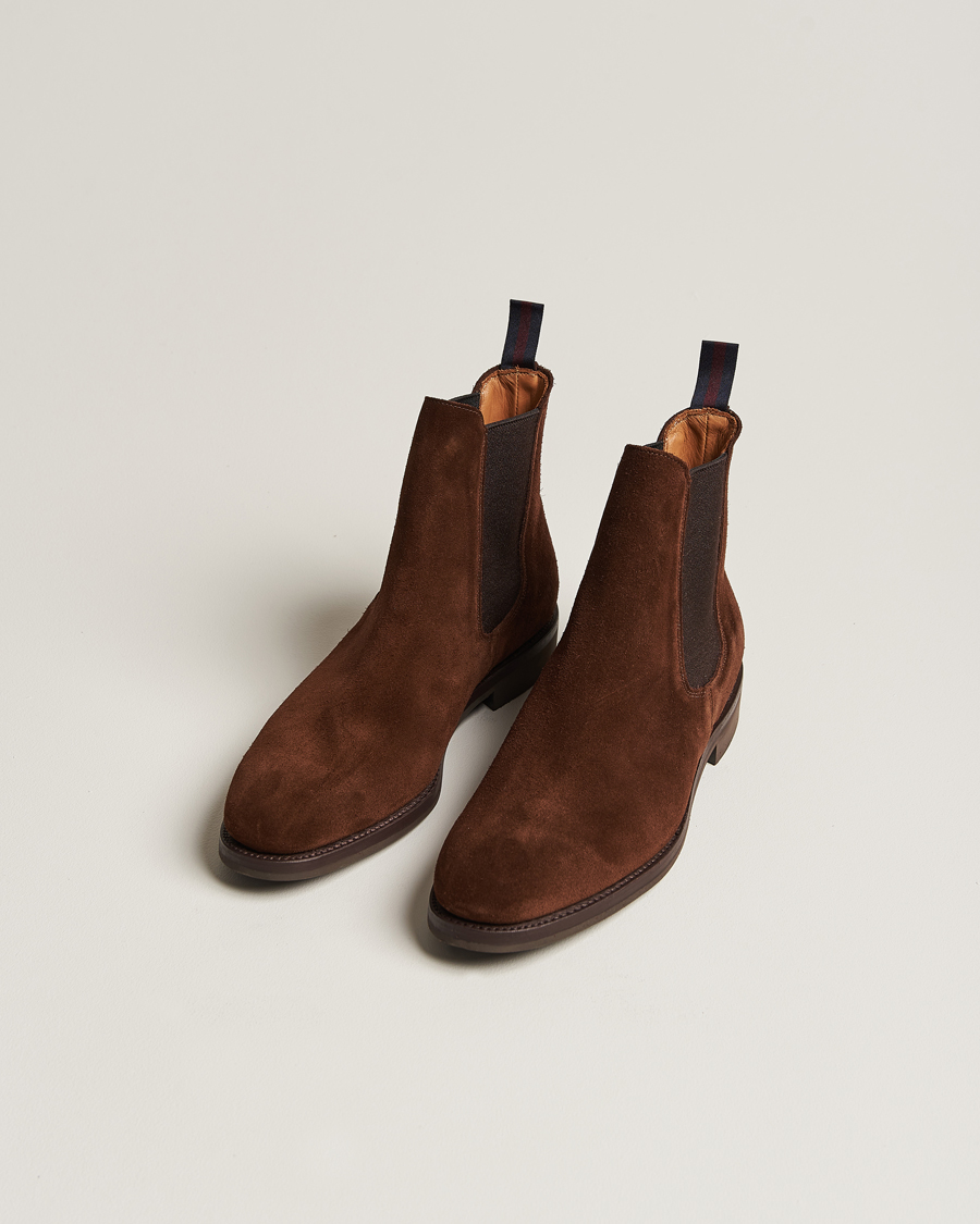 Herren | Chelsea-Boots | Sanders | Liam Chelsea Boot Polo Snuff Suede