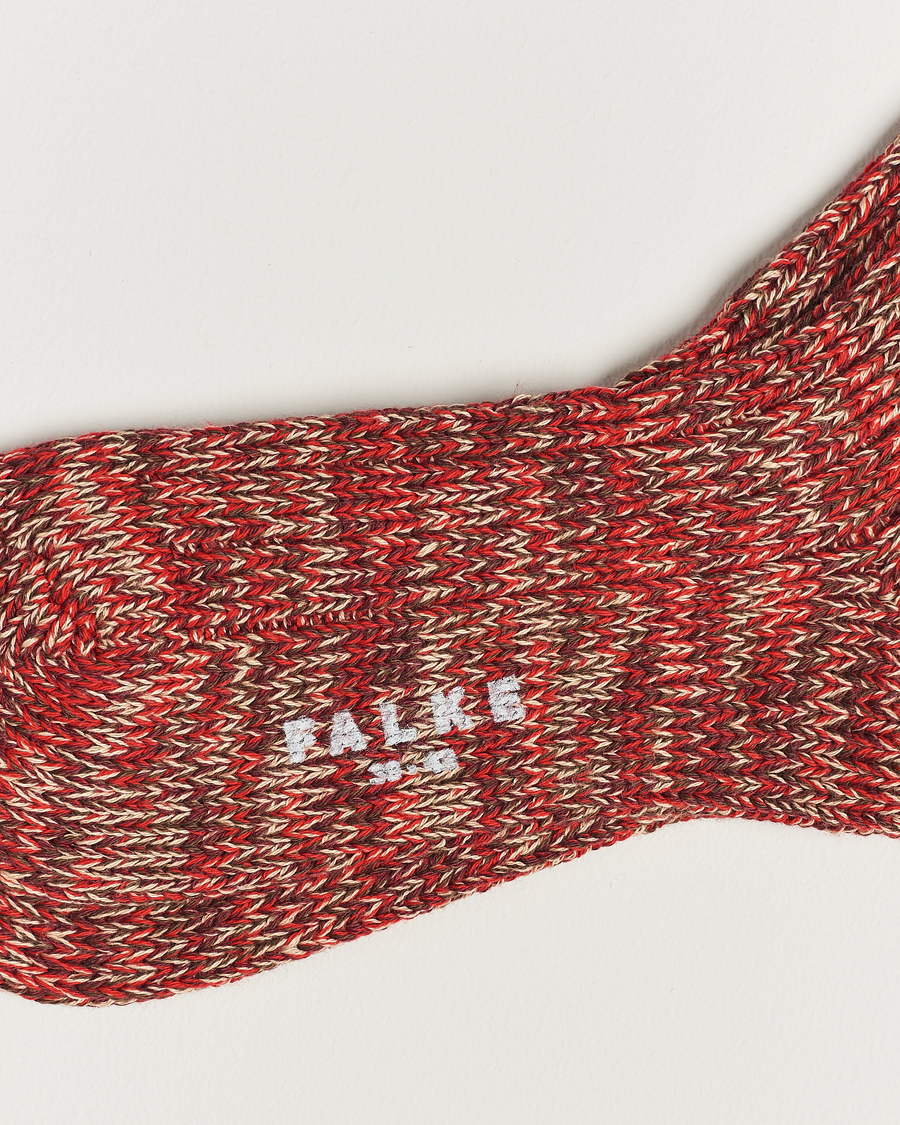 Herren |  | Falke | Brooklyn Cotton Sock Red Flash