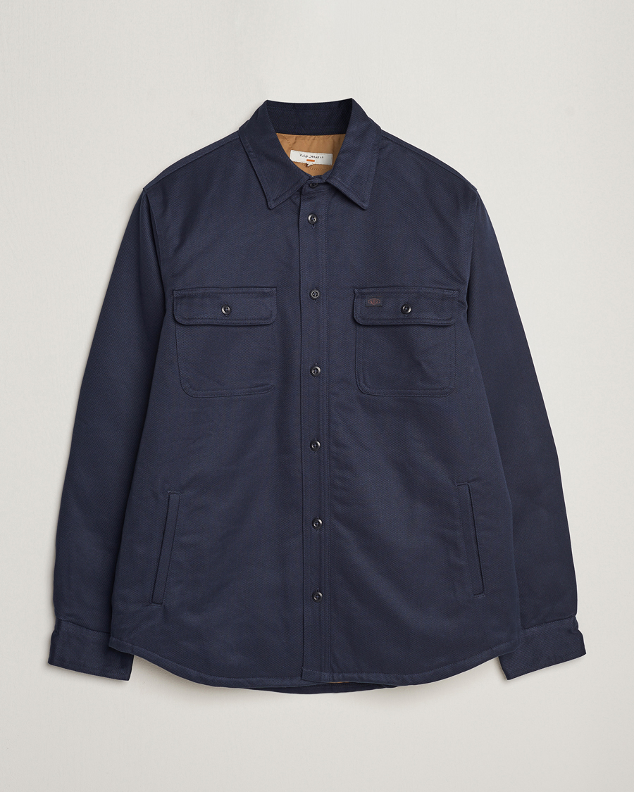 Nudie Jeans Glenn Padded Shirt Jacket Navy bei CareOfCarl.de