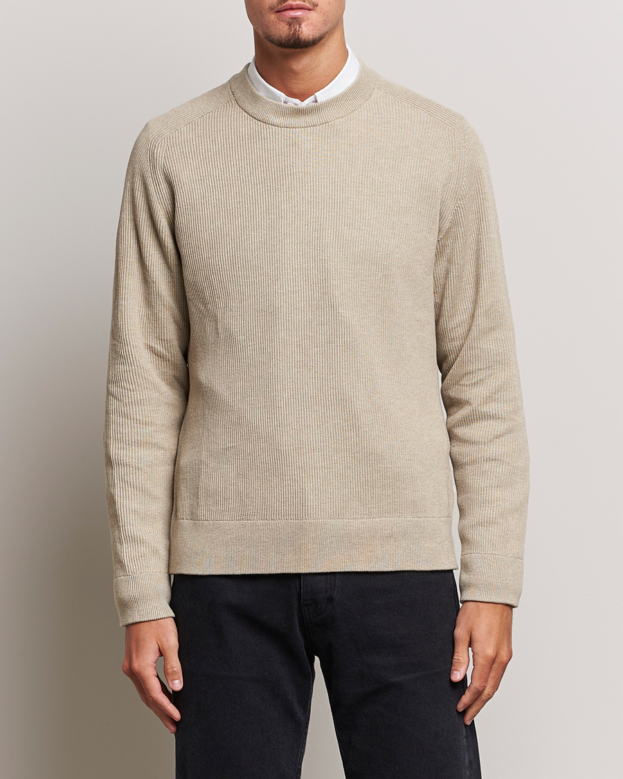 Herren | Pullover | NN07 | Kevin Cotton Knitted Sweater Khaki