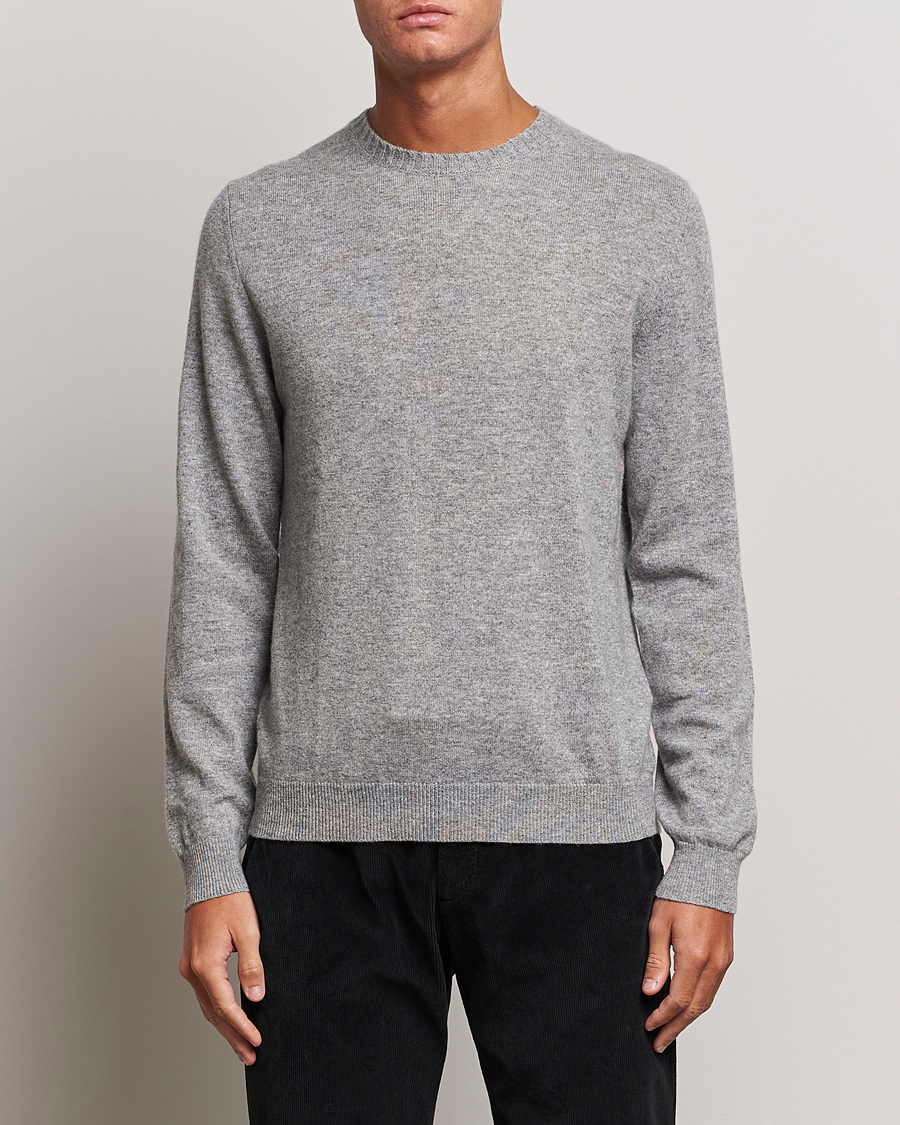 Herren | Kaschmirpullover | Stenströms | Cashmere Crewneck Grey