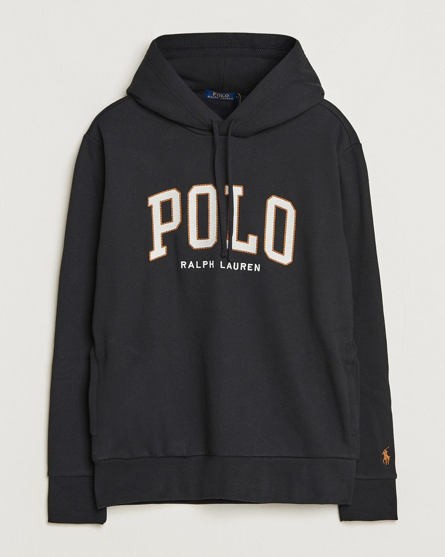 Black polo pullover hoodie deals