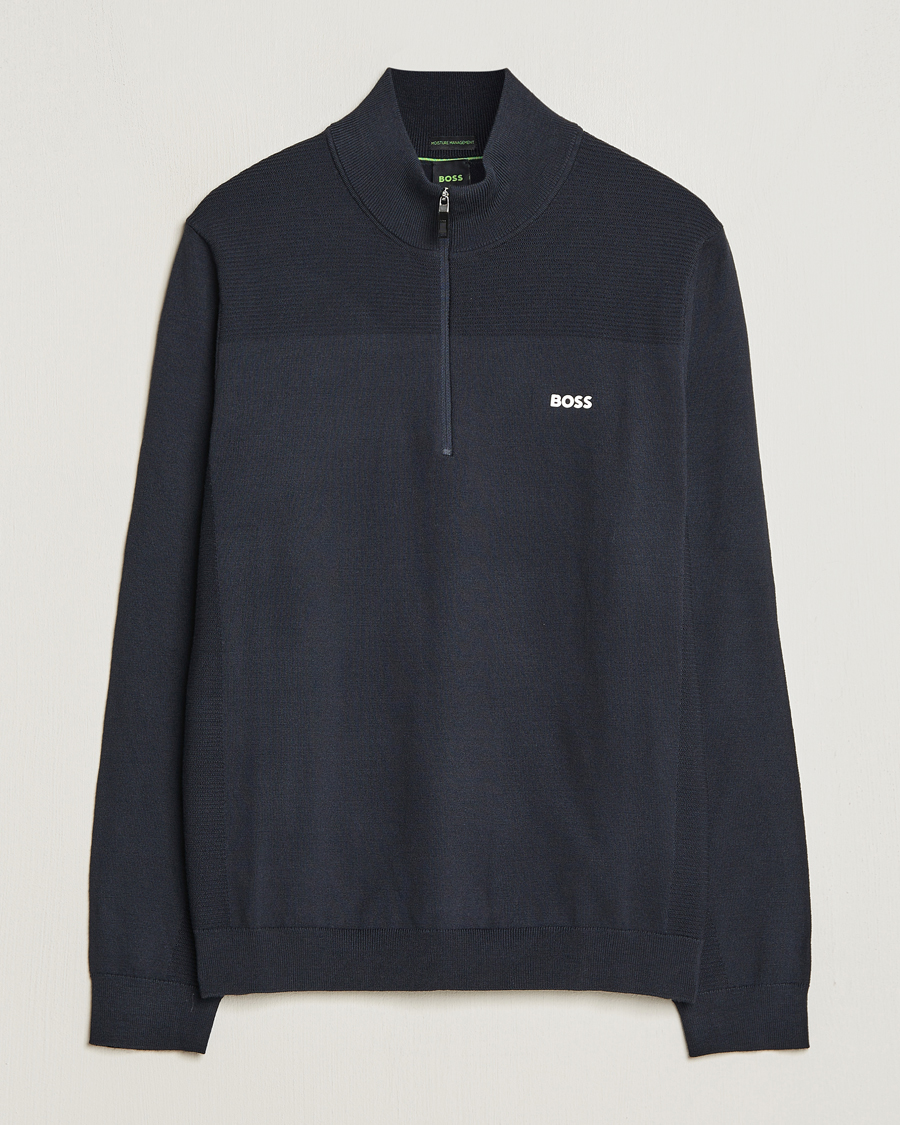 Hugo boss half zip on sale jumper