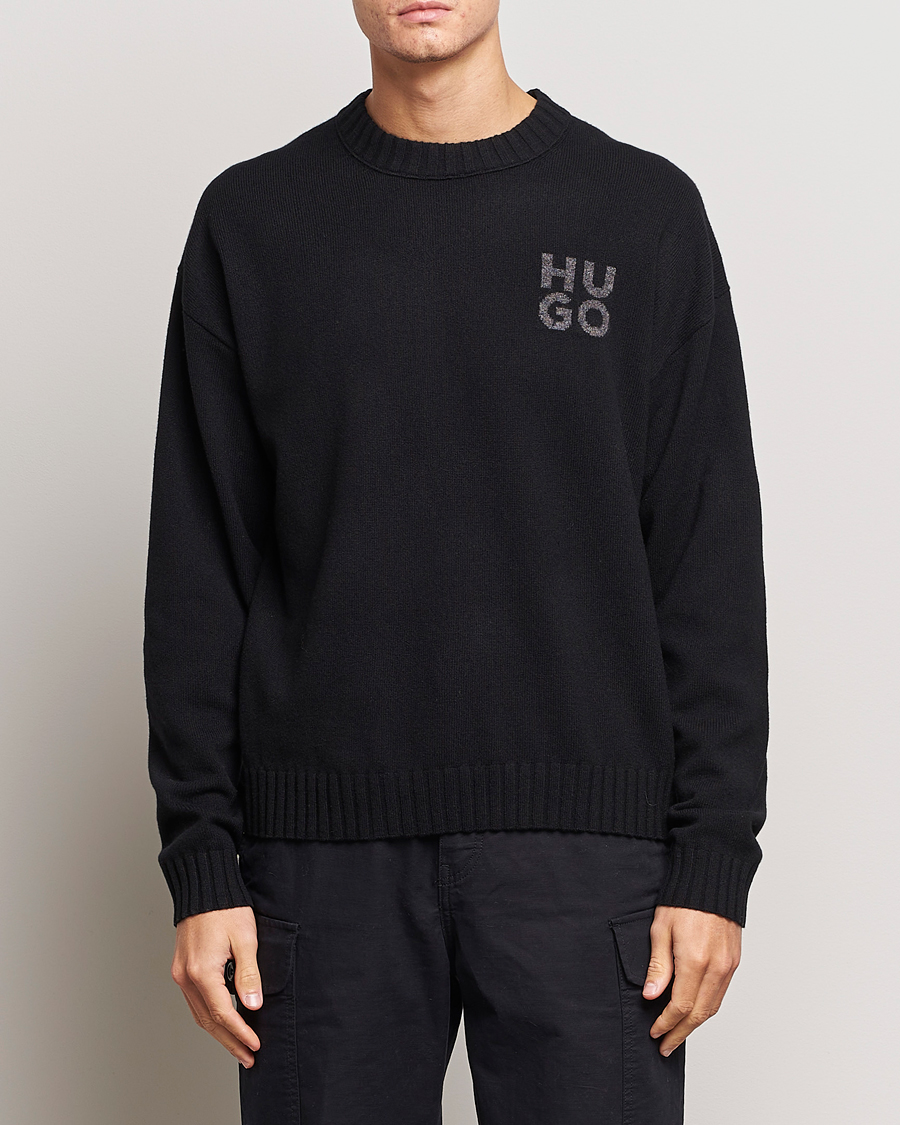 HUGO San Cassio Knitted Sweater Black