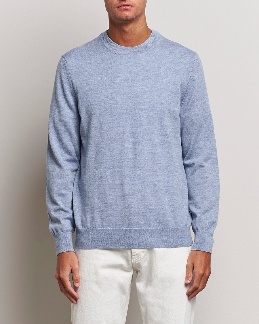 Herren |  | NN07 | Ted Merino Crew Neck Pullover Tink Blue