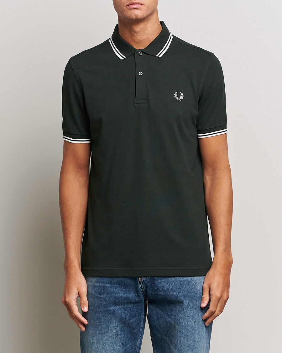 Fred Perry Twin Tipped Polo Shirt Night Green bei Care of Carl