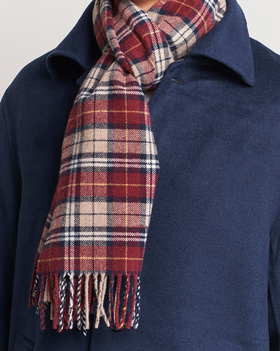 Checked Plumped bei Carl Care Multi Red GANT of Scarf Wool