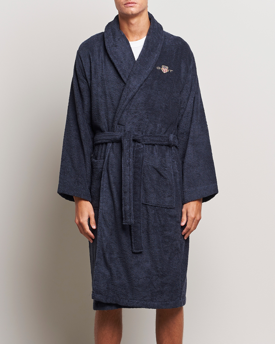 Herren |  | GANT | Archive Shield Terry Robe Evening Blue