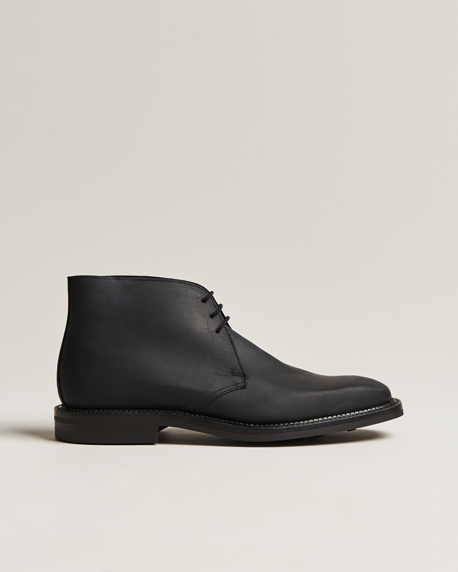 Crockett Jones Molton Chukka Black Rough Out Suede