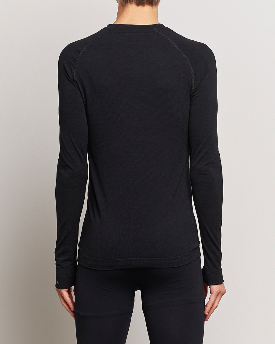 Herren | T-Shirts | Falke Sport | Long Sleeve Wool Tech Light Shirt Black