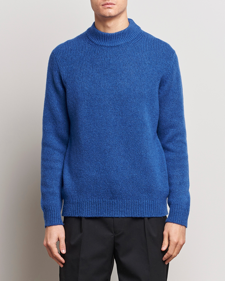 Herren | Pullover | NN07 | Nick Mock Neck Sweater Blue