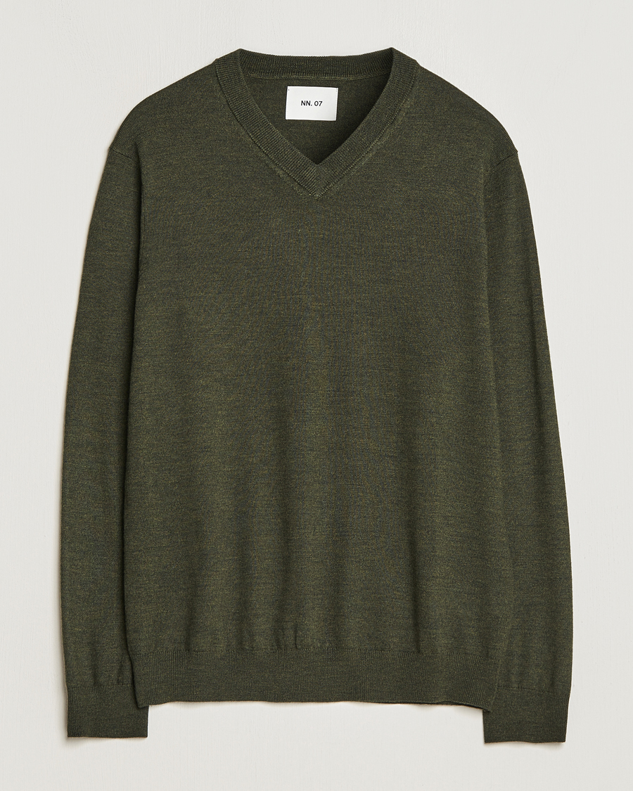 Hunter green clearance v neck sweater