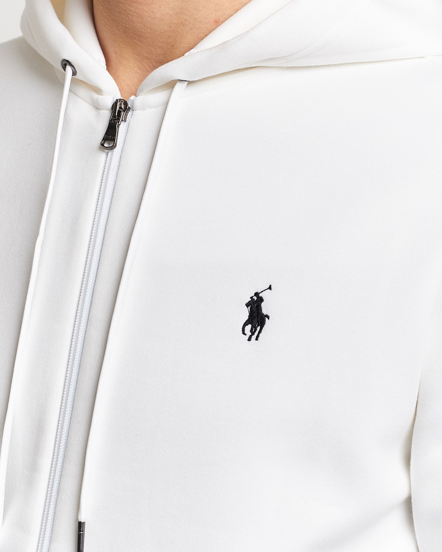 Polo Ralph Lauren Double Knitted Full-Zip Hoodie White