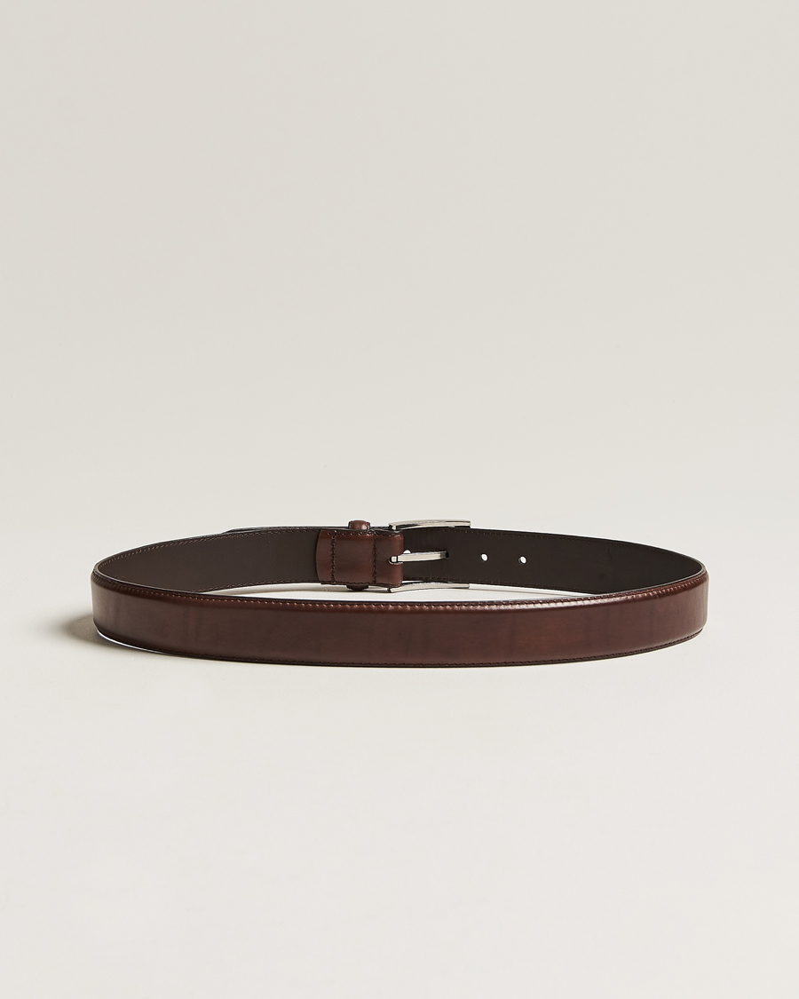 Herren | Business Casual | Loake 1880 | Philip Leather Belt Dark Brown