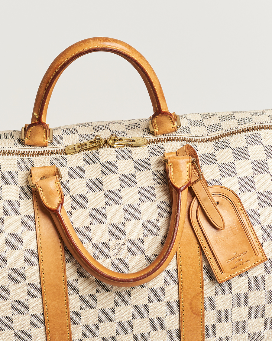 Louis Vuitton Pre-Owned Keepall 50 Bag Damier Azur bei