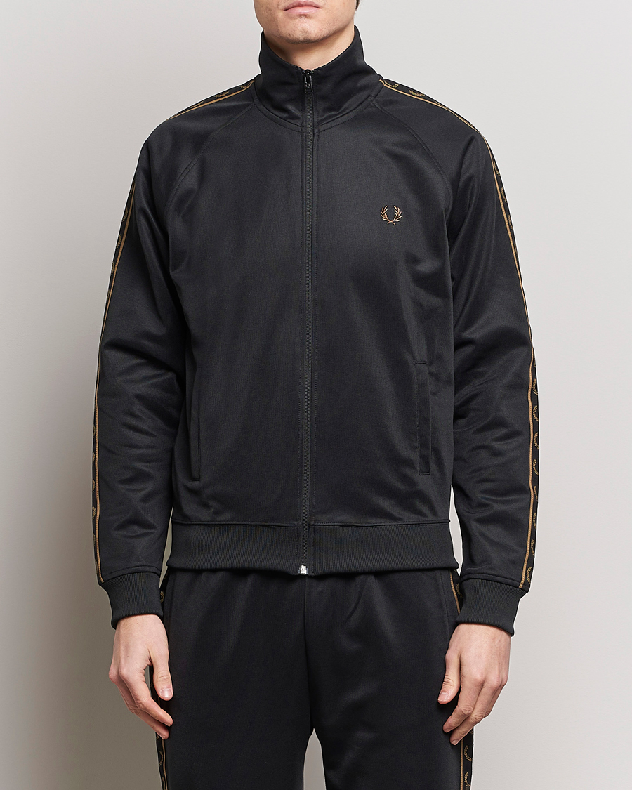 Fred Perry Taped Track Jacket Black bei Care of Carl