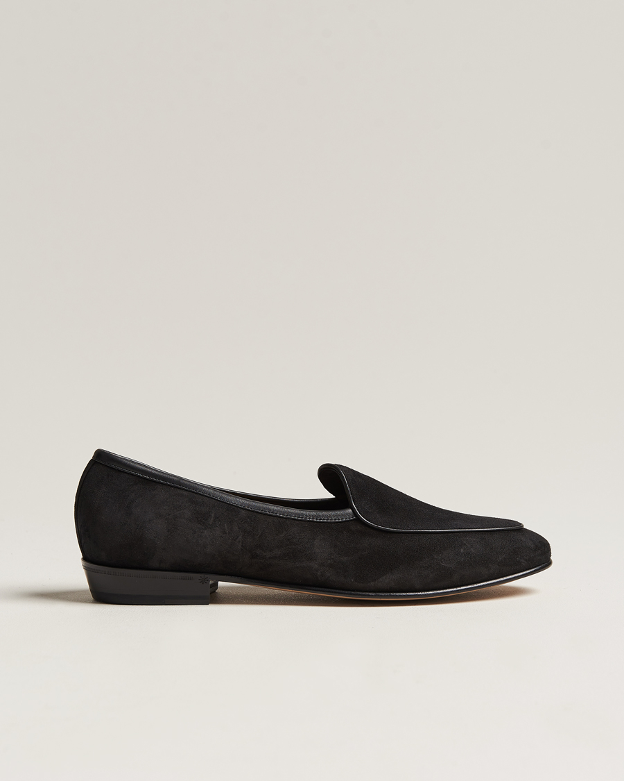 Baudoin Lange Sagan Classic Loafers Black Suede bei Care of Carl