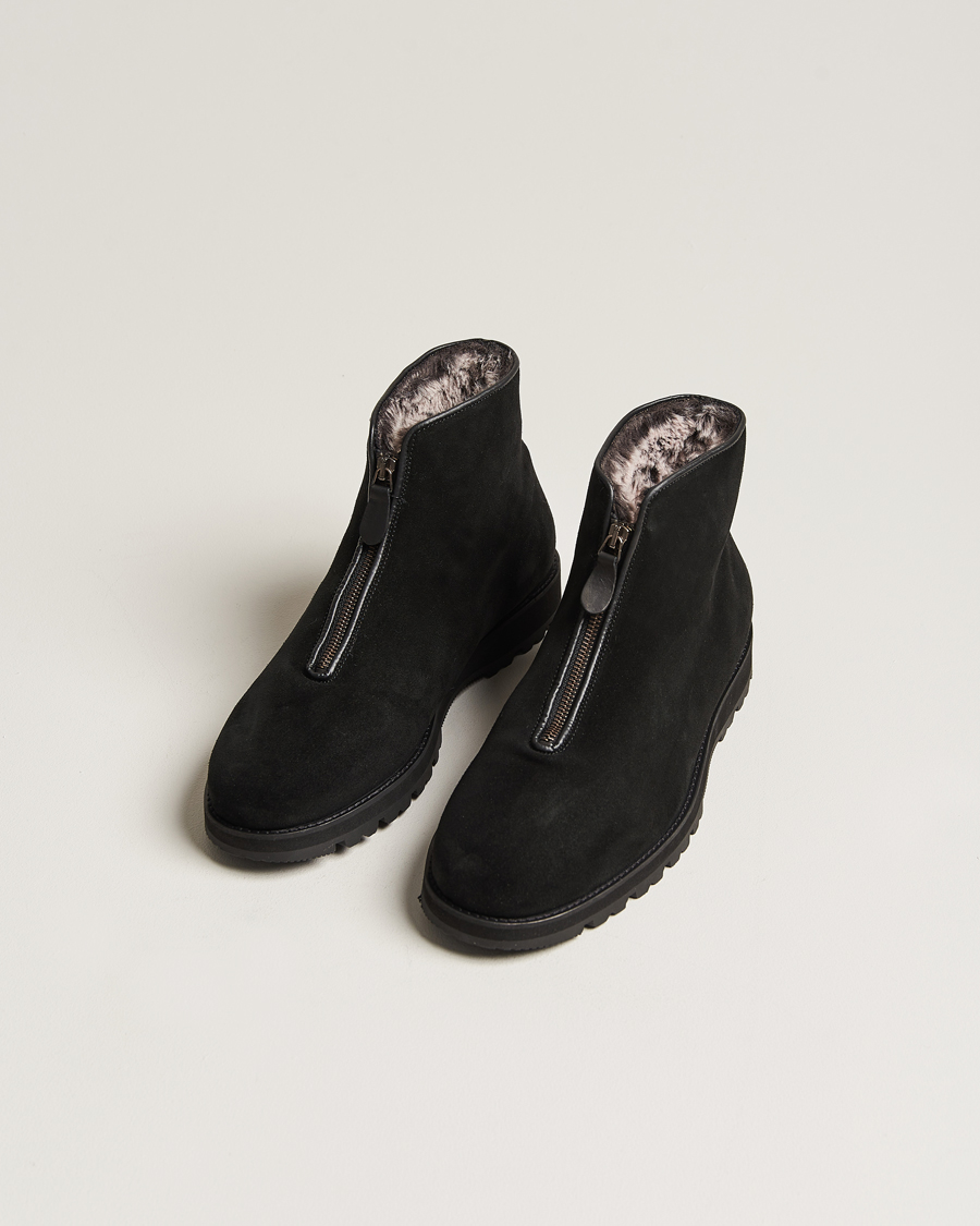 Black suede shoe boots online