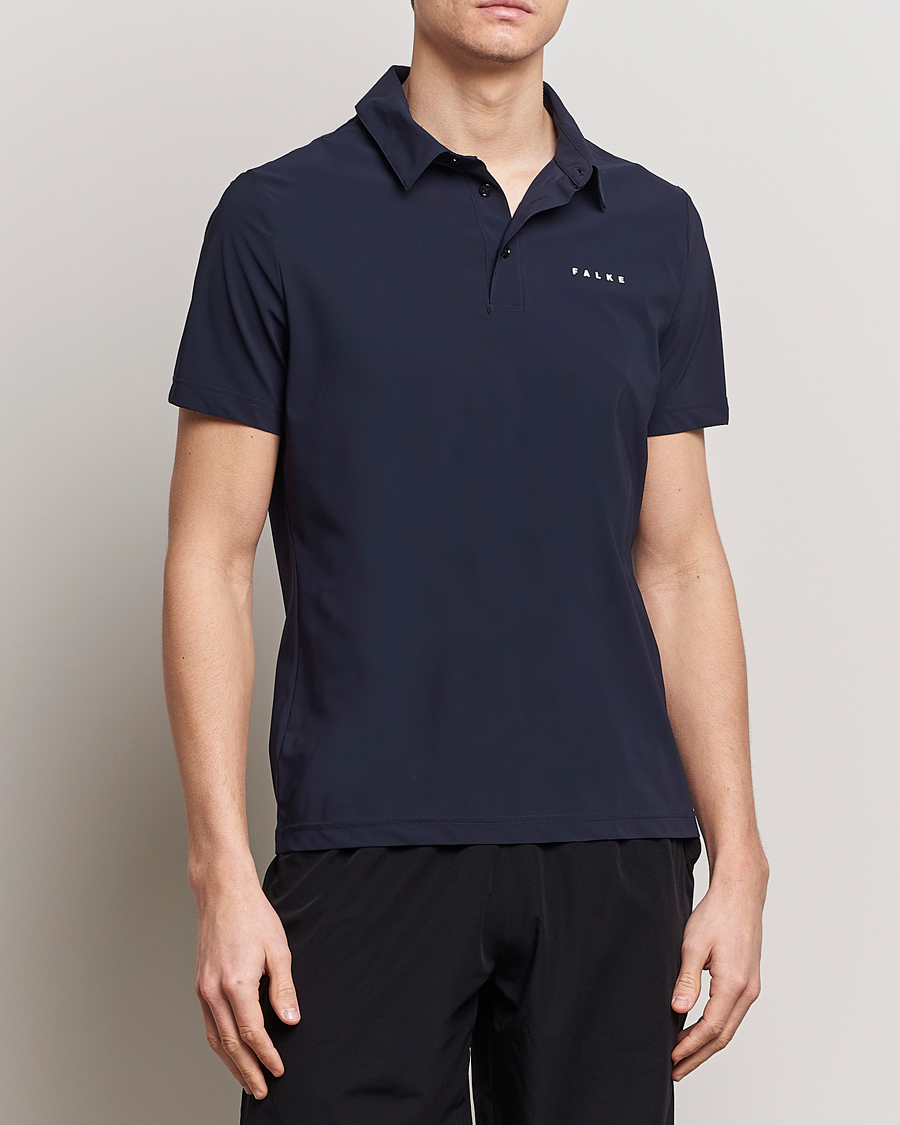 Herren | Poloshirts | Falke Sport | Falke Performance Polo Shirt Space Blue