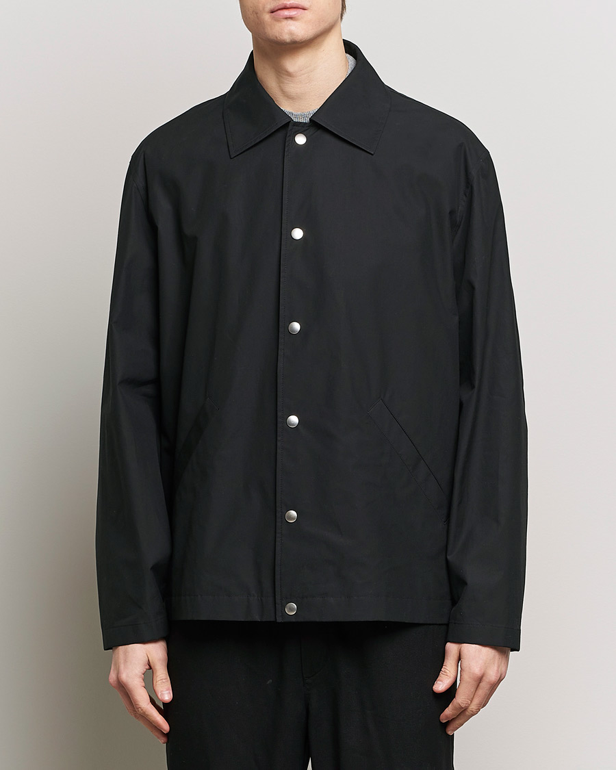 Herren | Minimalistische Jacken | Jil Sander | Back Printed Coach Jacket Black