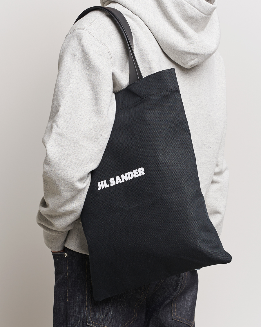 Herren |  | Jil Sander | Canvas Logo Totebag Black