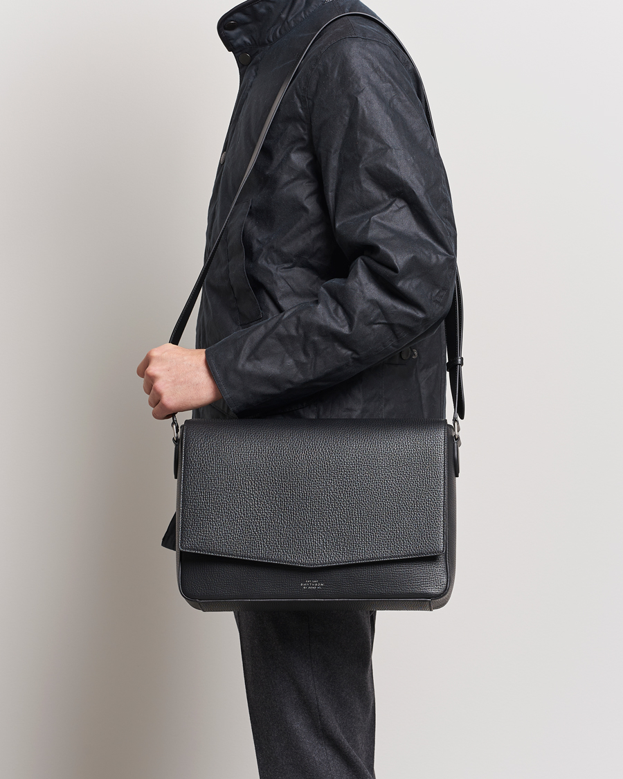 Herren | Smythson | Smythson | Ludlow Messenger Bag Black