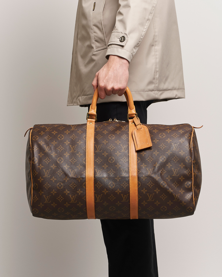 Herren | Pre-Owned & Vintage Bags | Louis Vuitton Pre-Owned | Keepall 50 Bag Monogram 