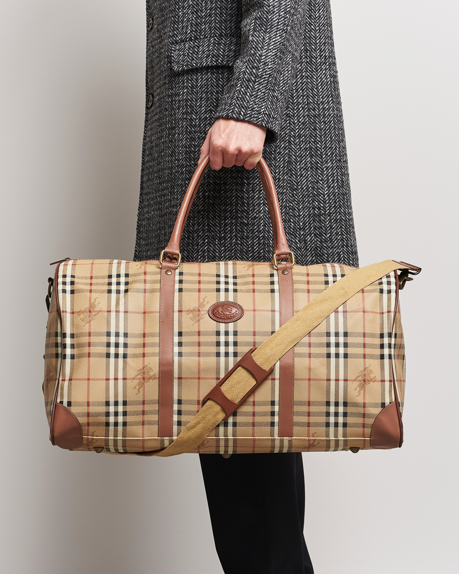 Burberry Pre Owned Duffle Bag Haymarket Check