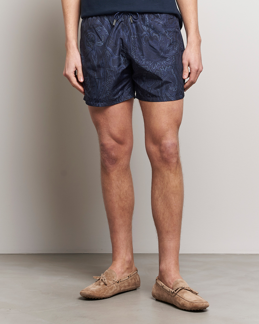 Herren | Etro | Etro | Tonal Paisley Swim Shorts Blue