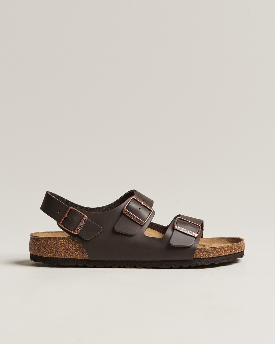 Birkenstock dark brown leather online