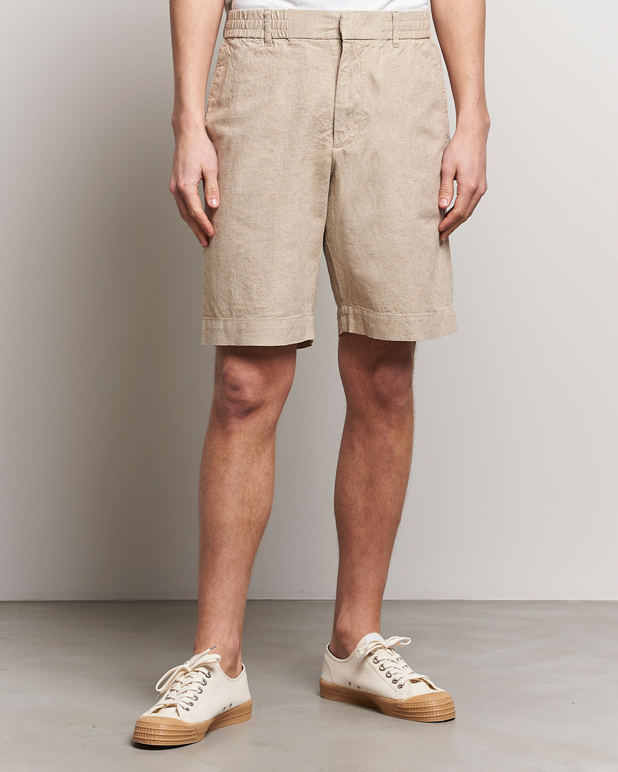 Herren | The Linen Lifestyle | NN07 | Billie Linen Shorts Oatmeal