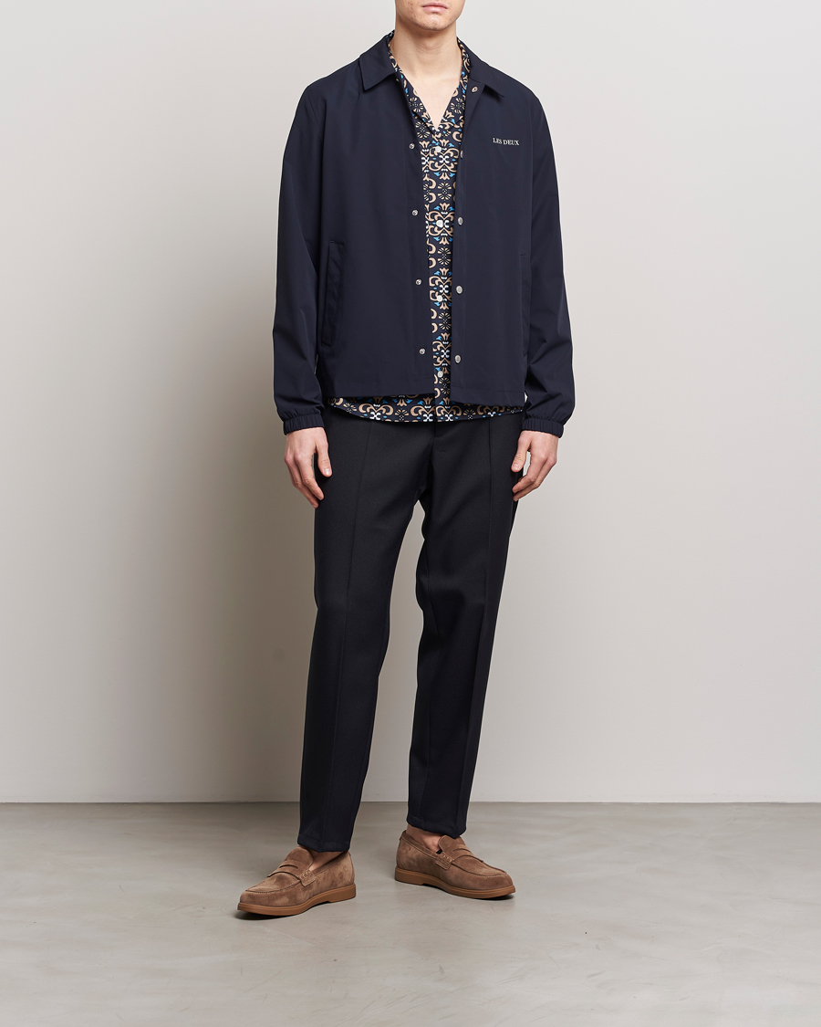 Les Deux Idris Coach Jacket Dark Navy