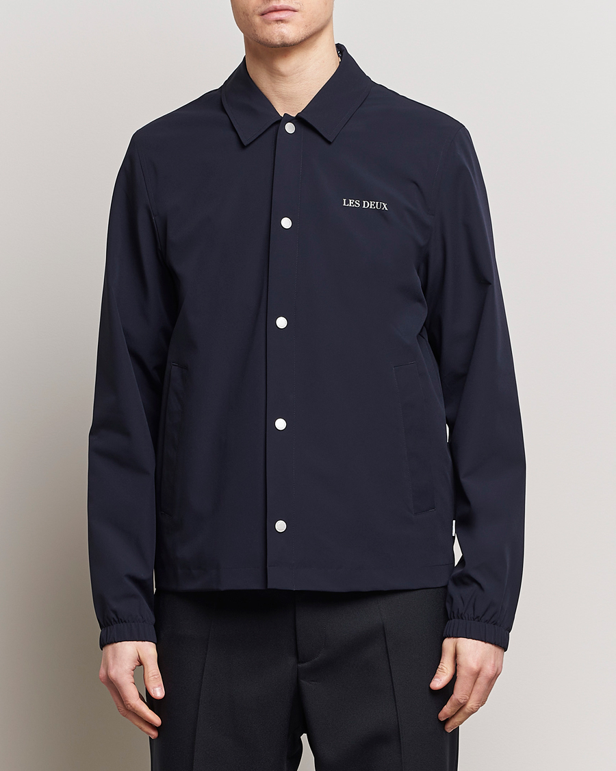 Les Deux Idris Coach Jacket Dark Navy