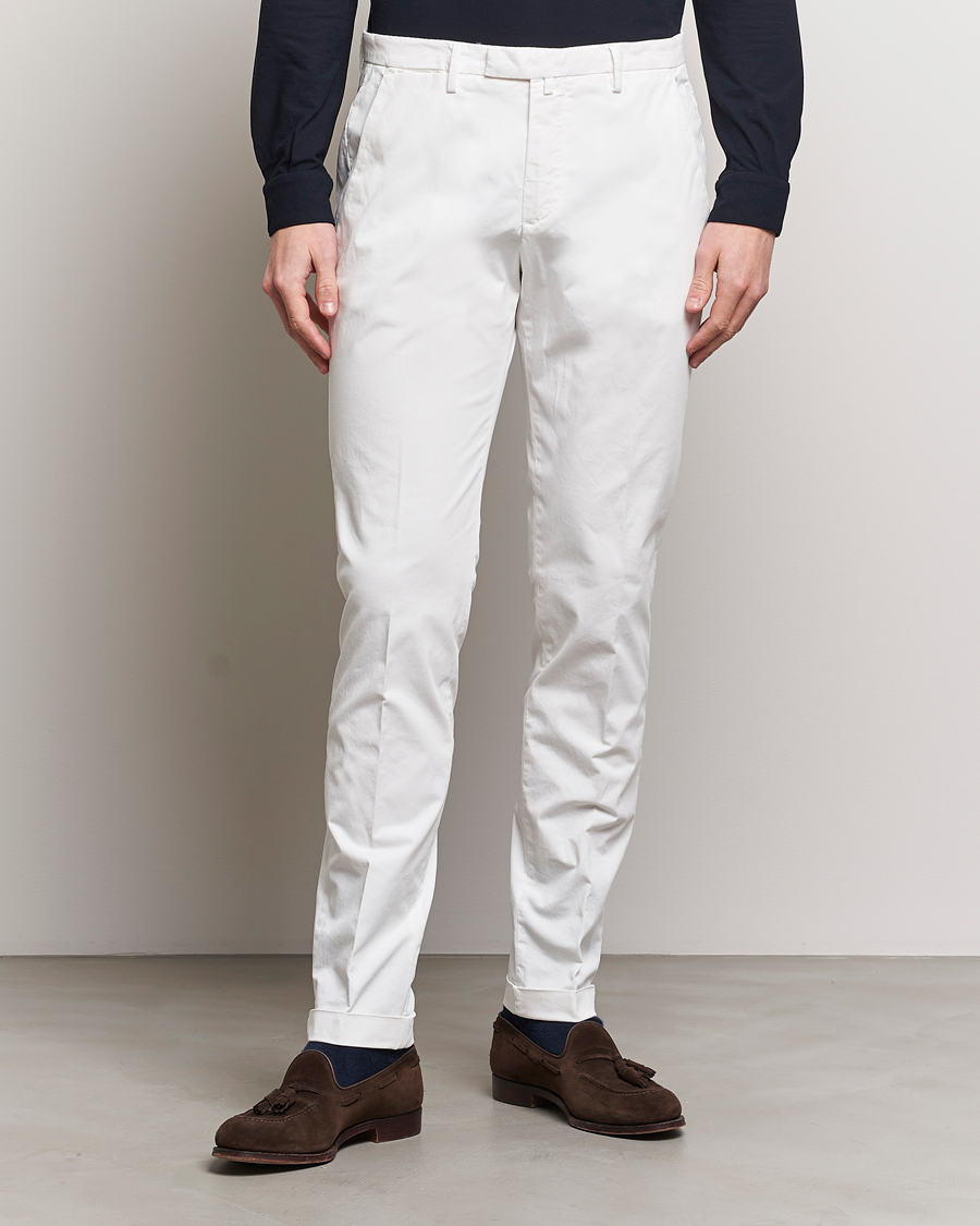 Herren | Briglia 1949 | Briglia 1949 | Slim Fit Cotton Stretch Chinos White