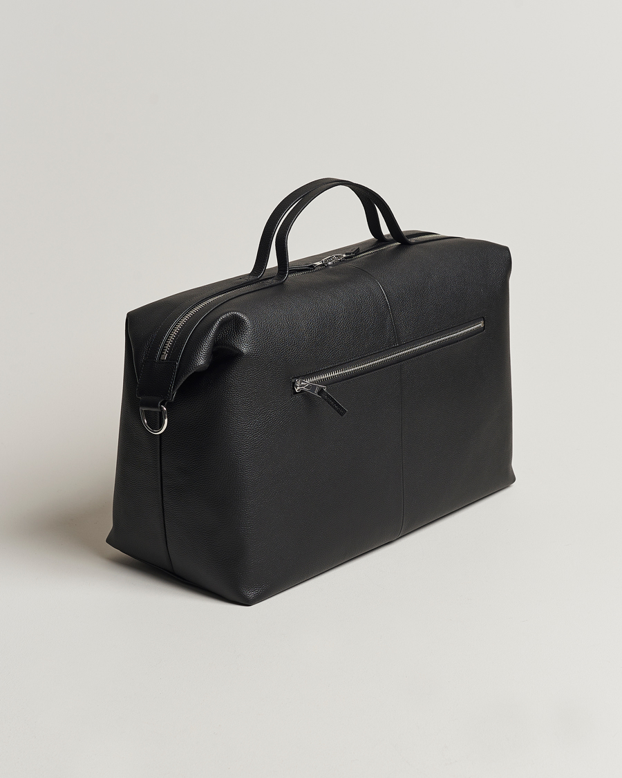 Herren | GANT | GANT | Leather Weekendbag Black