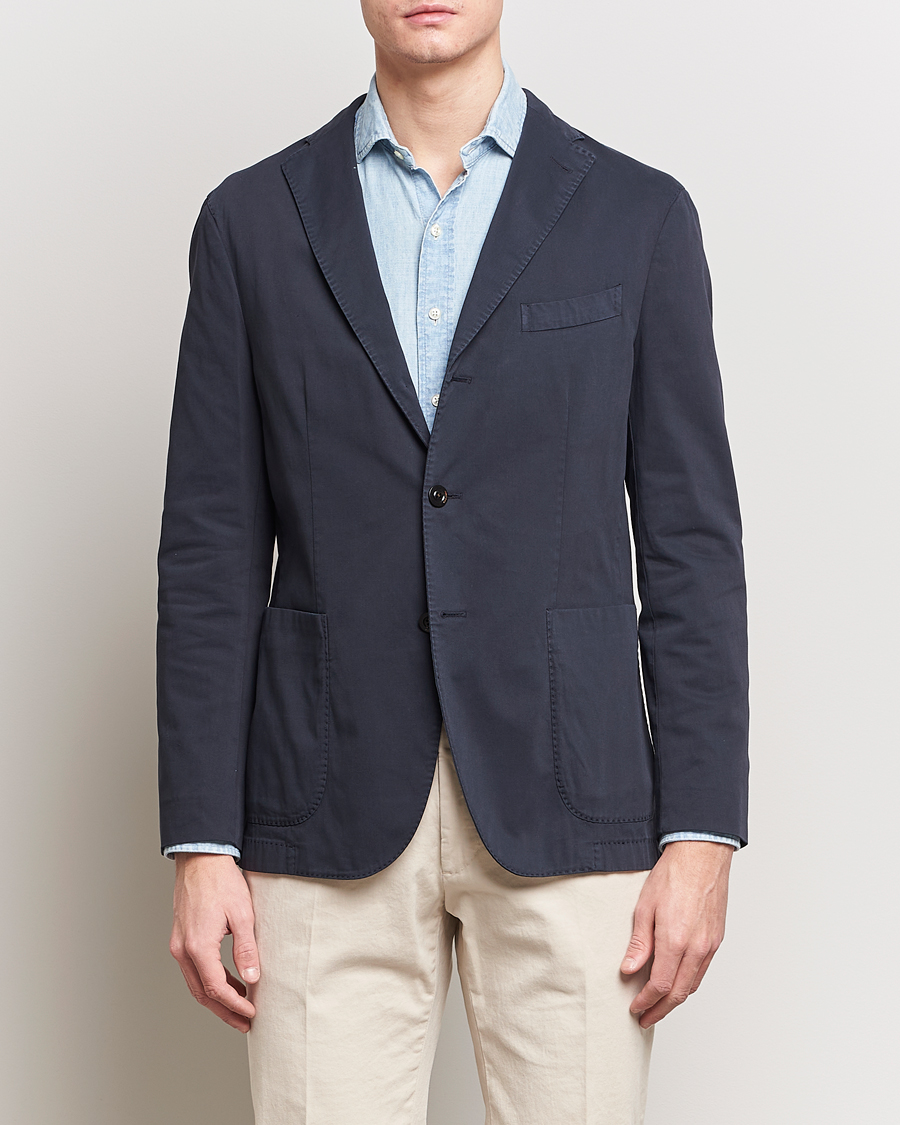 Herren |  | Boglioli | K Jacket Cotton Stretch Blazer Navy