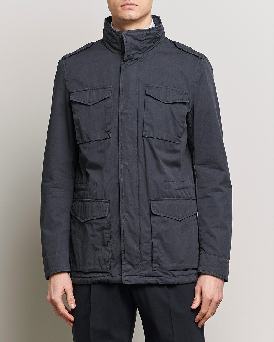 Herren | Herno | Herno | Cotton Field Jacket Navy