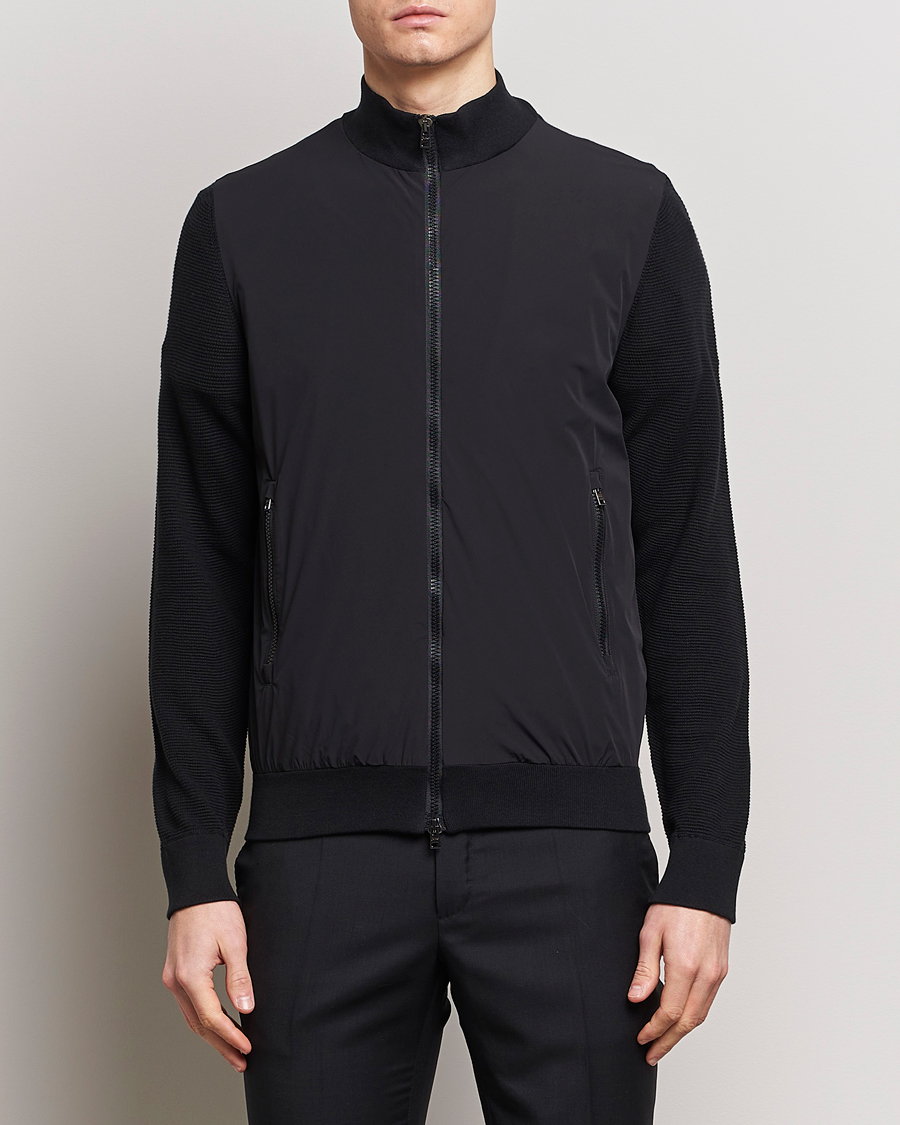 Herren | Herno | Herno | Hybrid Knit Jacket Black