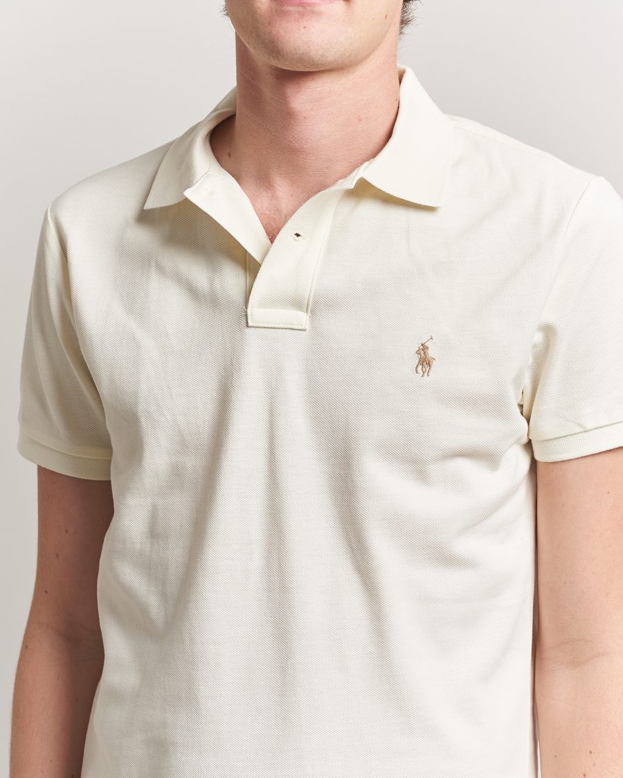 Herren | Poloshirts | Polo Ralph Lauren | Custom Slim Fit Polo Parchment Cream