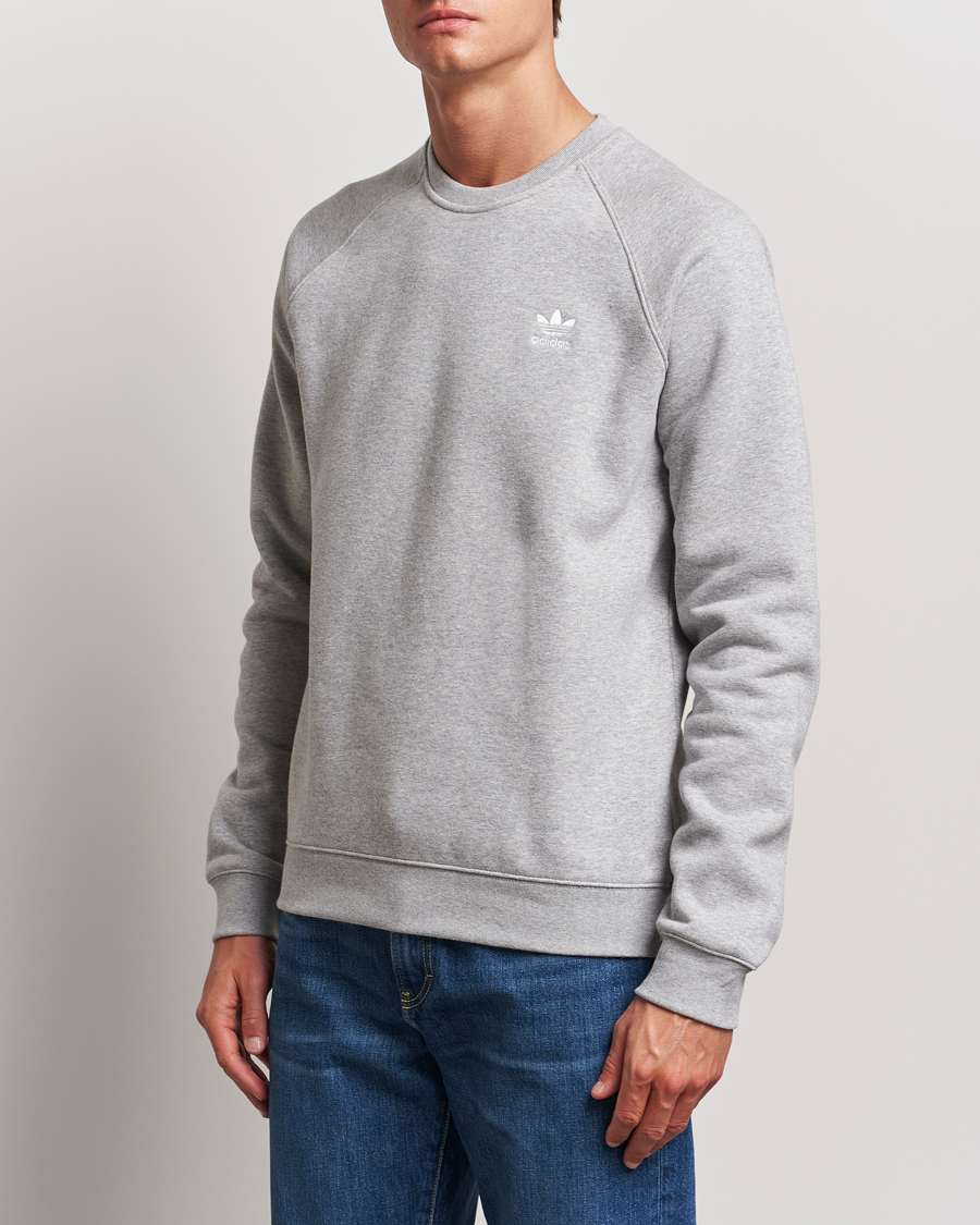 Herren | Pullover | adidas Originals | Essential Crew Neck Sweatshirt Grey Melange